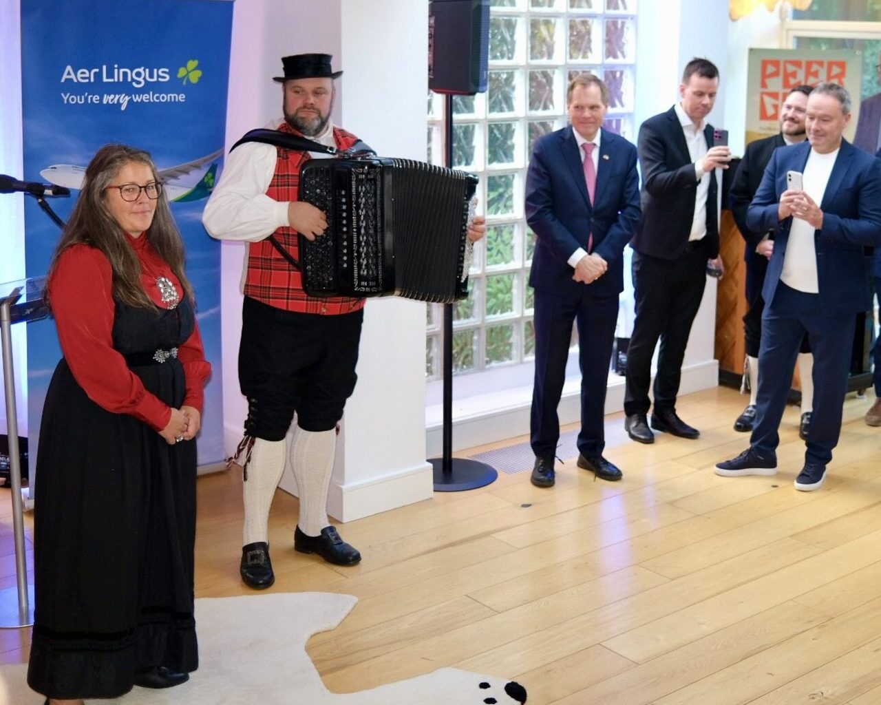 Musikalske innslag fra Marita Aanekre og Geir Marius Thorud. Foto Ole L. Eikenes Norway in Ireland