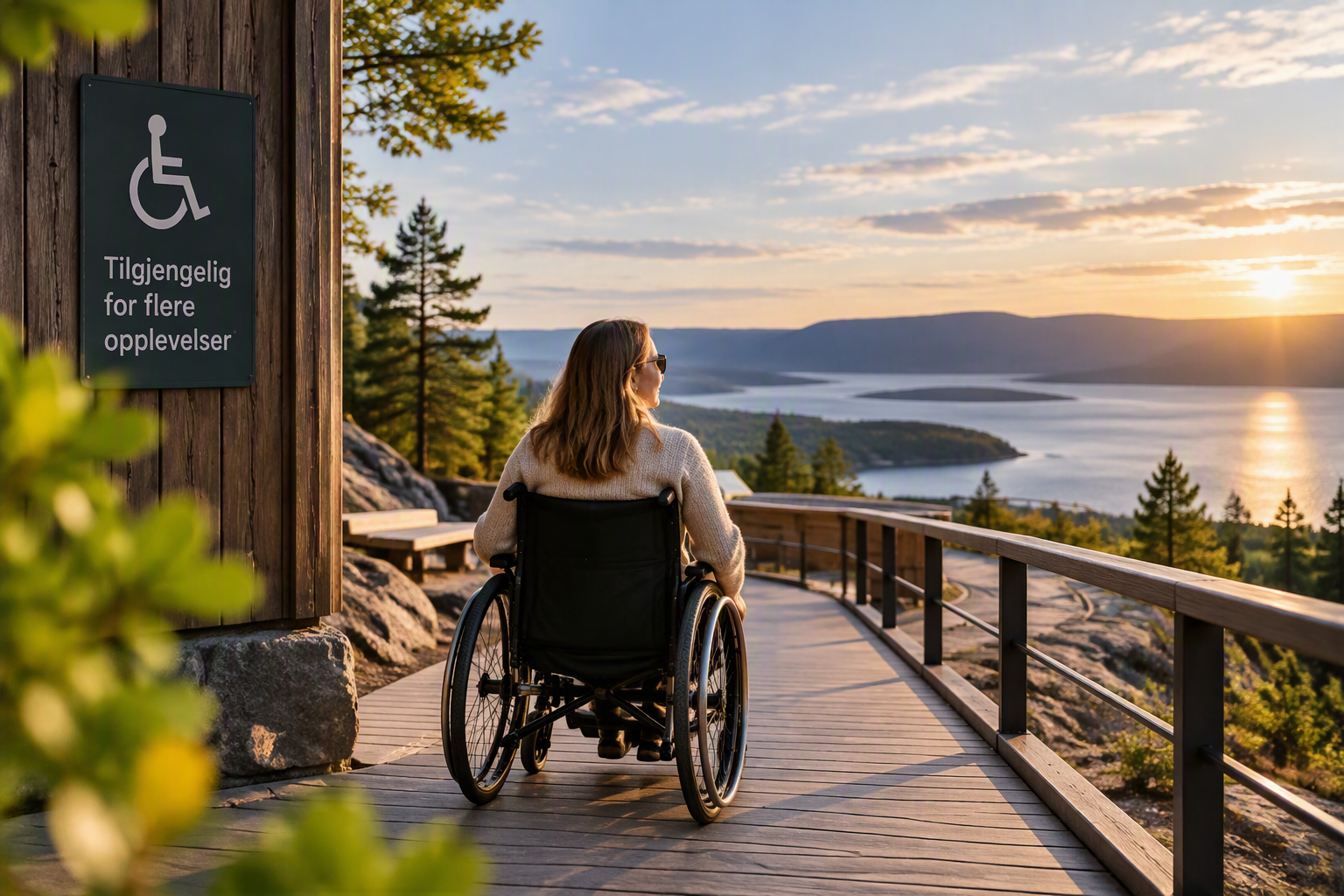 AI illustrert bilde av person i rullestol
